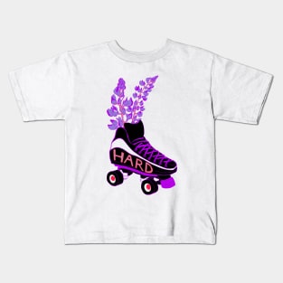 Roller Skate Hard Logo Kids T-Shirt